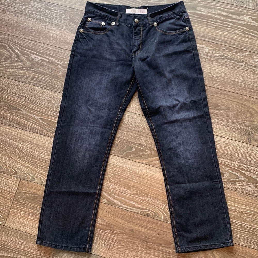 Like New Blue Rag Straight Leg Dark Blue Jeans size 34x30